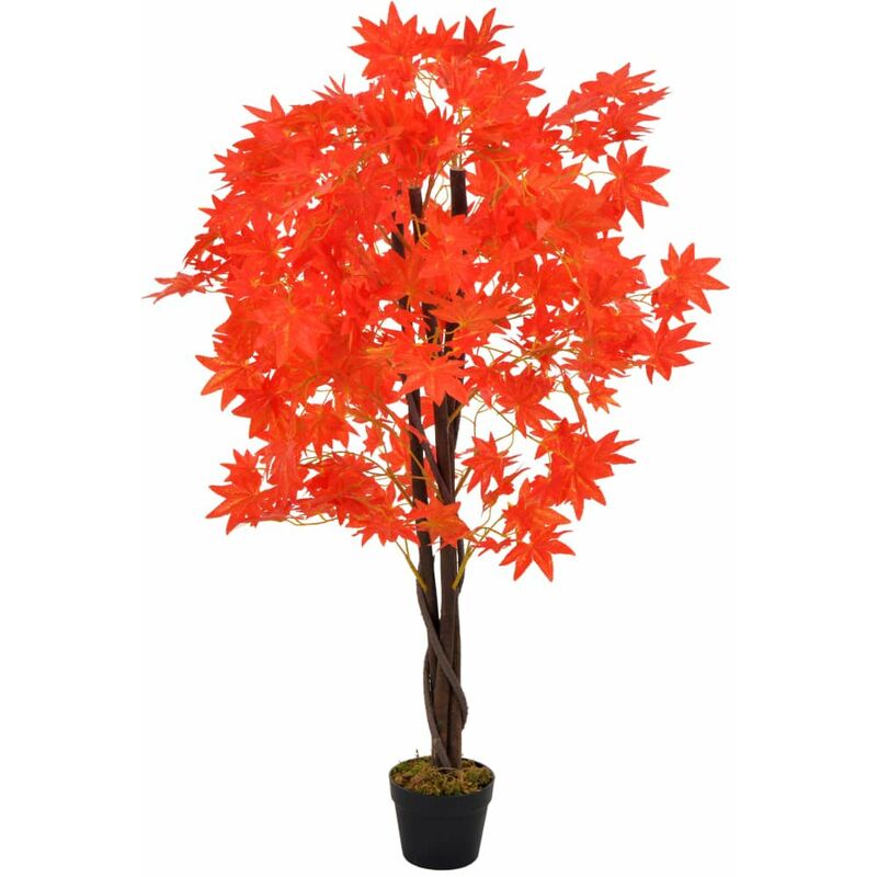

Planta artificial arbol de arce con macetero rojo 120 cm
