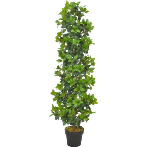 Planta artificial árbol de laurel con macetero 150 cm verde