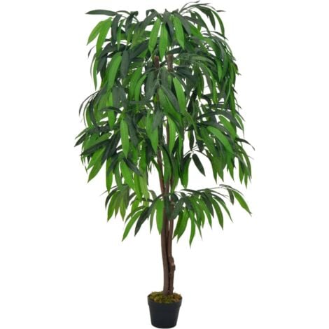 Planta artificial árbol de mango con macetero verde 140 cm