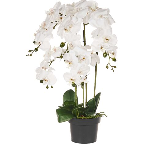 Planta artificial en maceta orquídea planta de interior decoración de plástico 63 cm Orchid