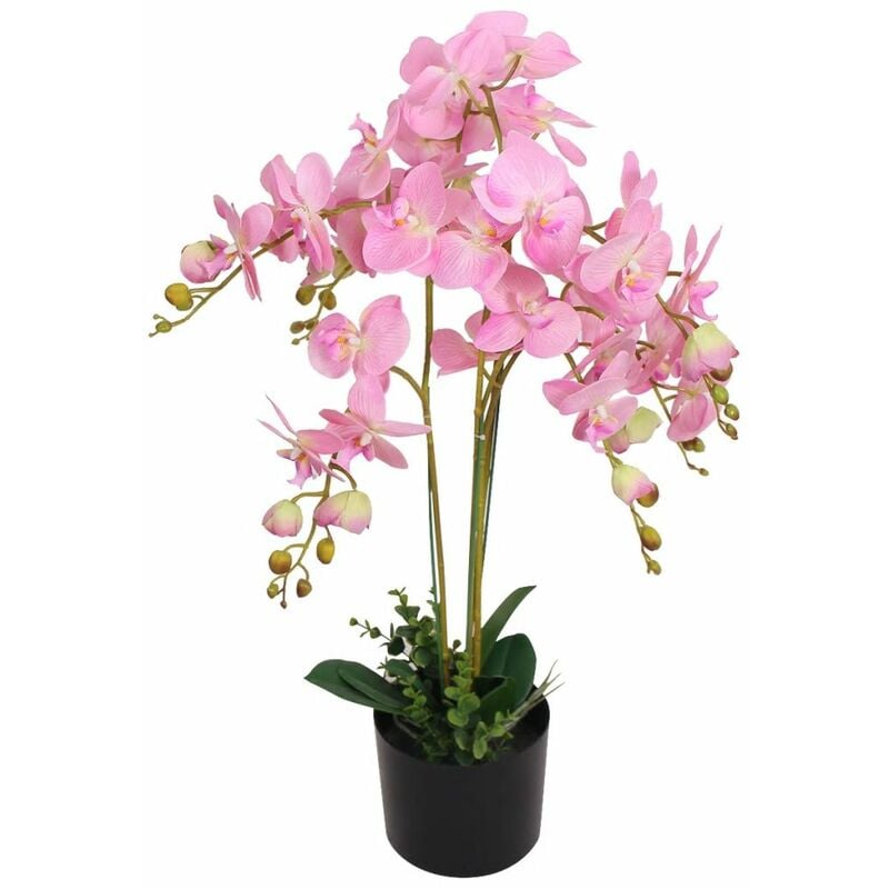 

Planta artificial orquídea con macetero 75 cm rosa