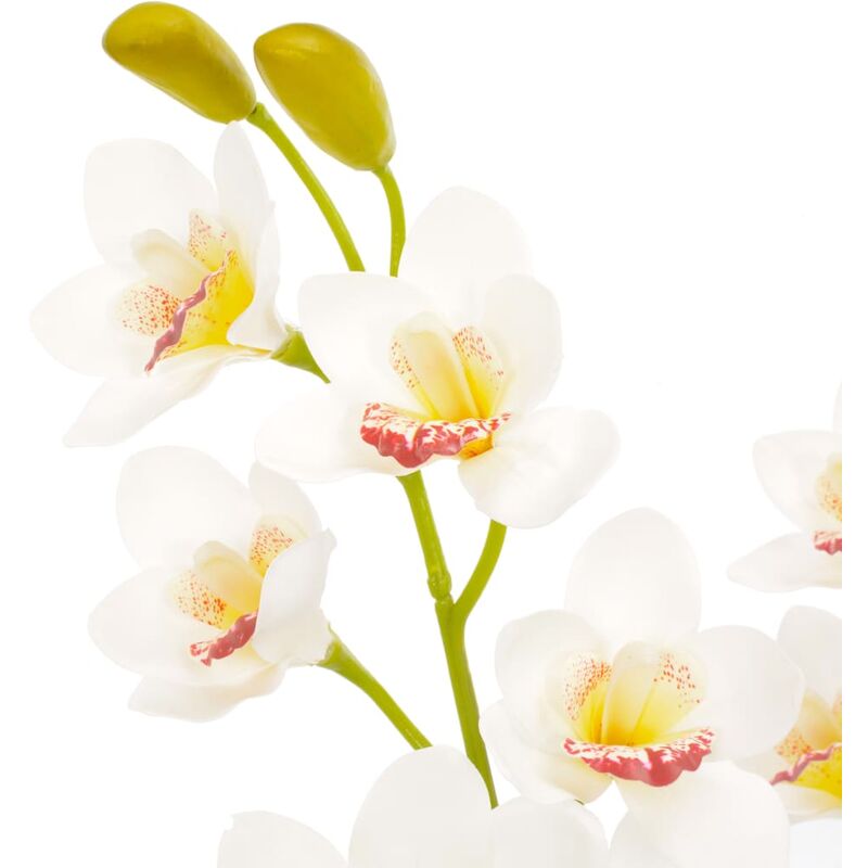 

Planta artificial orquidea con macetero 90 cm blanca