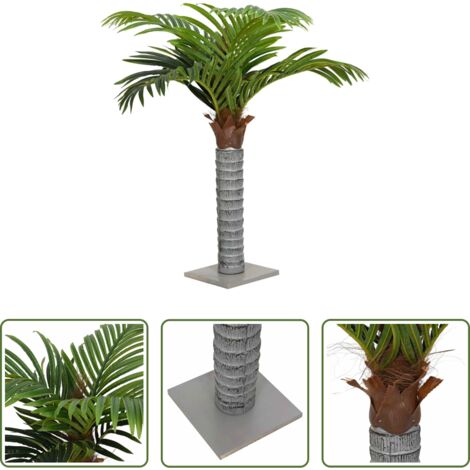 Planta artificial -  Palmera artificial con 12 hojas verde 150 cm