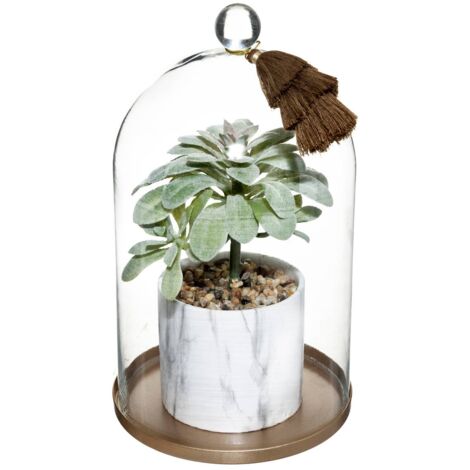 Planta artificial para colgar con campana Suite - metal - H25 cm - Atmosphera créateur d'intérieur