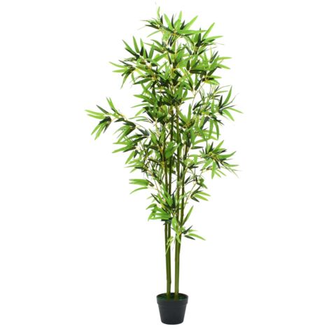 Planta de bambú artificial con maceta 175 cm verde