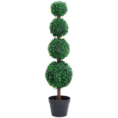 Planta de boj artificial forma de bola con maceta verde 90 cm vidaXL