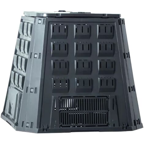 Planta de compostaje EVOGREEN 420L., dimensiones (mm) 885x885x800, color Negro