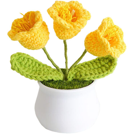 [Planta de interior artificial] + Planta de tela + Talilica amarilla (3 cabezas)