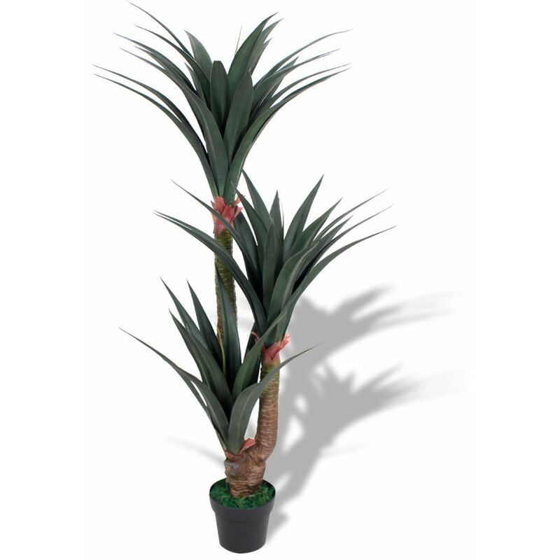 

Happyshopping - Planta de yuca artificial con macetero 155 cm verde