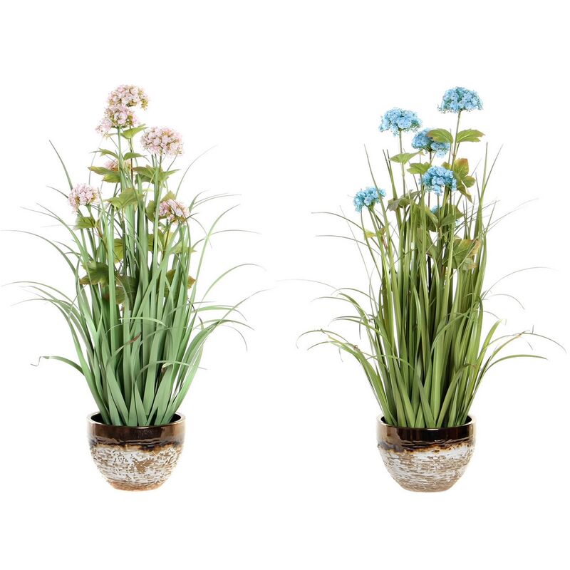 

Planta Decorativa DKD Home Decor Azul Rosa PVC Porcelana (2 pcs) (20 x 20 x 78 cm)