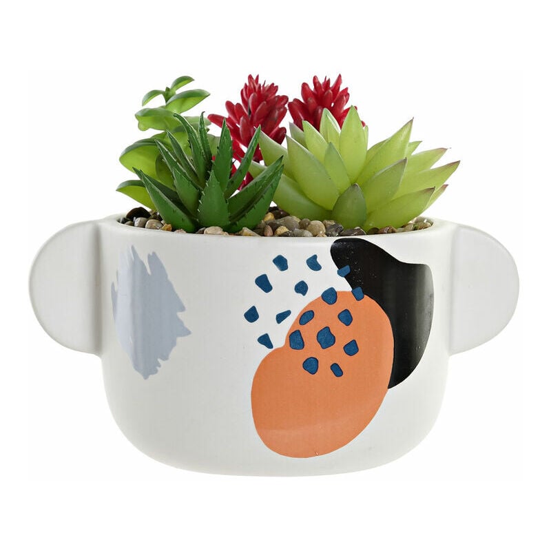

Planta Decorativa DKD Home Decor Blanco PVC Dolomita (17 x 12.5 x 14 cm)