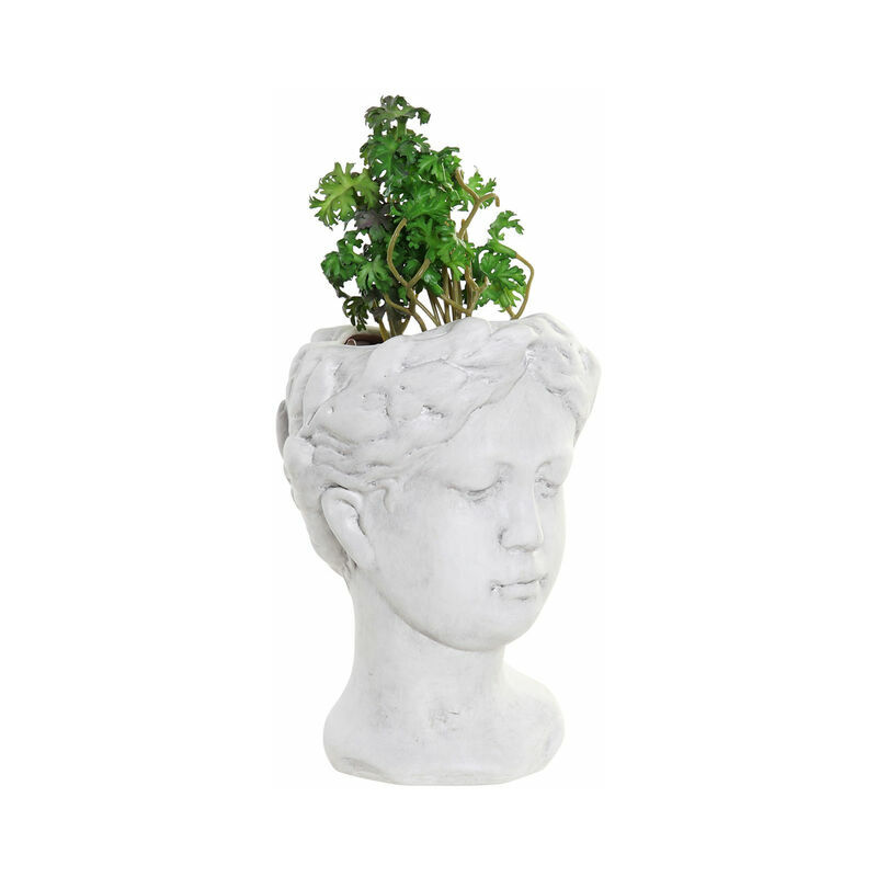 

Planta decorativa dkd home decor blanco verde pvc terracota (13.7 x 13.2 x 27.5 cm) Rogal