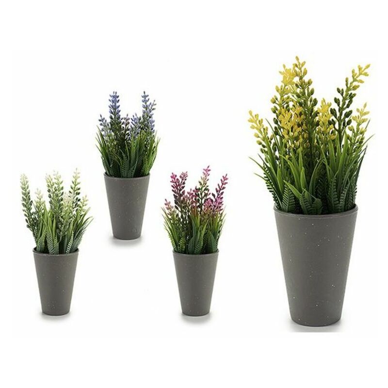 

Planta Decorativa Gris Plástico (10 x 23 x 10 cm) (10 x 22 x 10 cm) (9 x 22 x 9 cm)