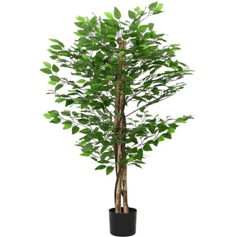 Planta Ficus Artificial 788 Hojas 120 cm Verde