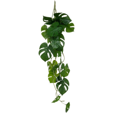 Planta MONSTERA ARTIFICIAL con gancho 85cm verde