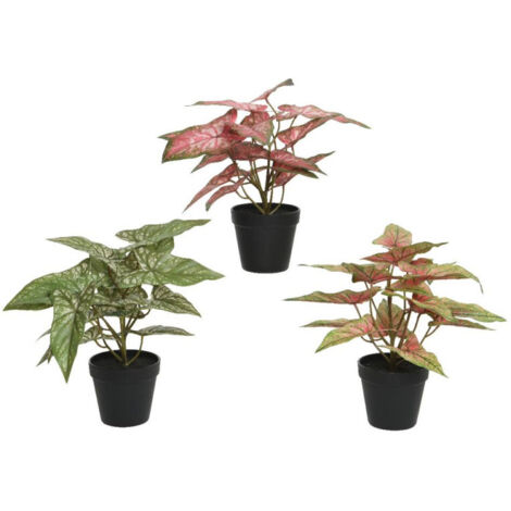 Planta poliéster con maceta 35x35x37h cm