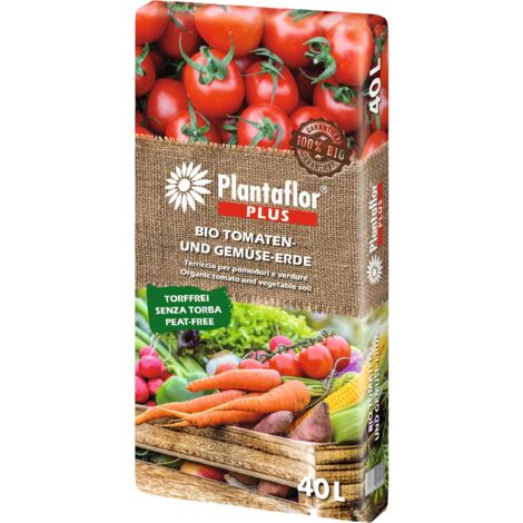 Plantaflor Plus BIO Tomatenerde und Gemüseerde Torffrei 80 L (2 x 40L)