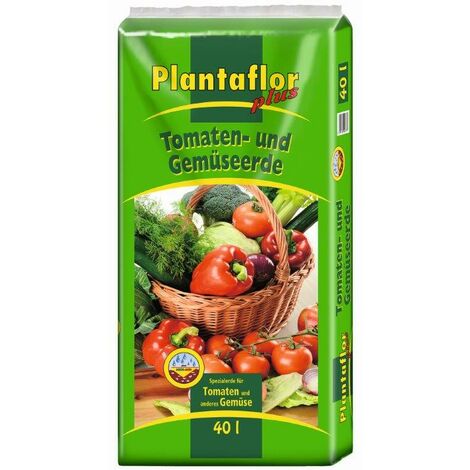 Plantaflor Plus Tomatenerde Gemüseerde Gewächshauserde Erde 2.400 L (60 x 40 L 1 Palette)