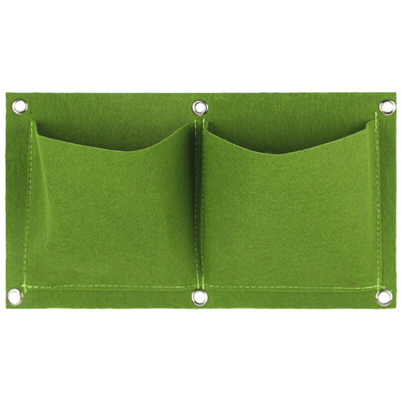 

Plantas crecen Bolsas Maceta de montaje en pared, para jardin de jardin Decoracion del hogar Protector de plantas,Verde y 2