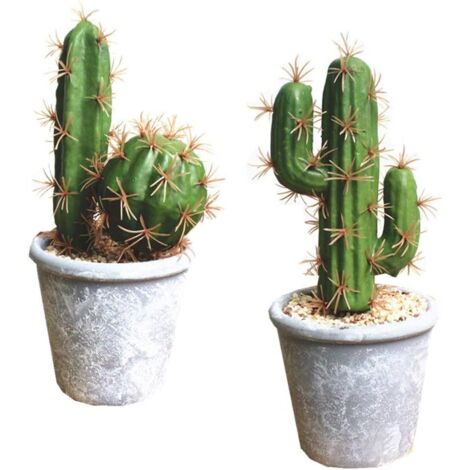 Plantas suculentas artificiales, cactus falsos, plantas suculentas decorativas en maceta, cactus falsos con piedra y arena, cactus artificiales para baño/decoración del hogar, bricolaje.