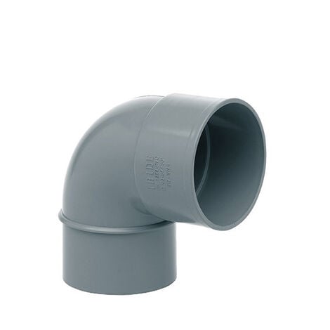 Plantawa Coude 90° PVC Lisse Évacuation à Coller Ø160mm Résistant Mâle-Femelle Gris Haute Qualité Cepex