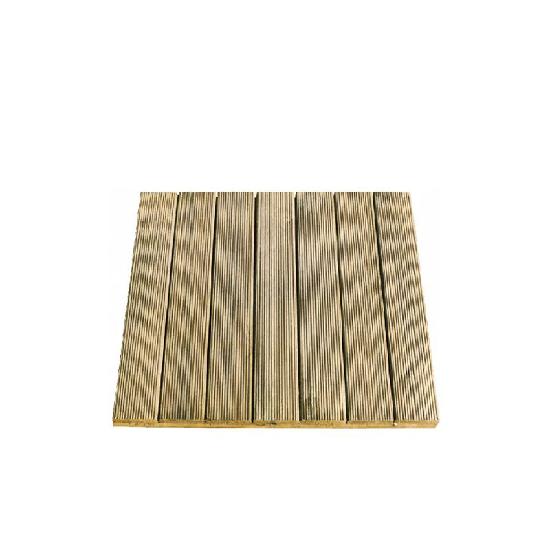 Plantawa - Dalle en Bois de Pin Droit 50 x 50 cm Élement Décoratif pour Intérieur et Extérieur Haute Qualité et Résistance