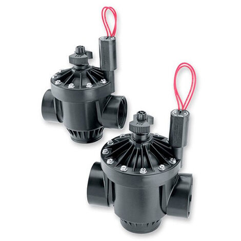 Plantawa Électrovanne pour l’Arrosage Hunter en PVC Pgv Filetage F-F 1 9V 100G-Bdc Noir et Fléxible Haute Qualité