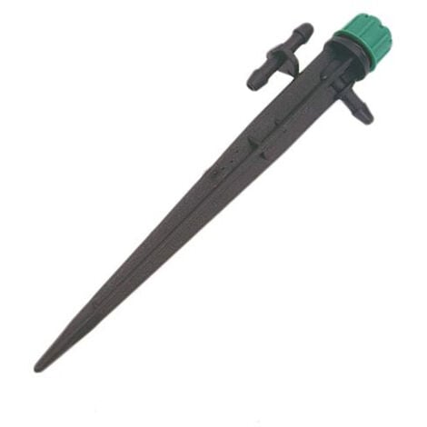 Plantawa Goutteurs d'Arrosage Régable 360º sur Pic Noir Hauteur 13cm Sac de 100 Unités