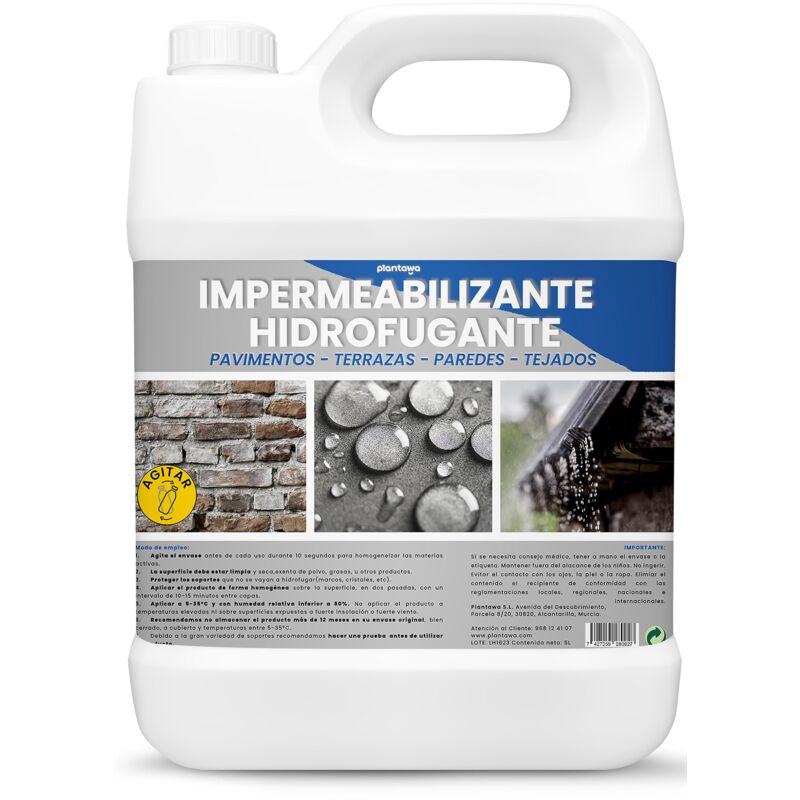 Impermeabilizzante Trasparente Liquido 5l Invisibile, Nessuna Gener...