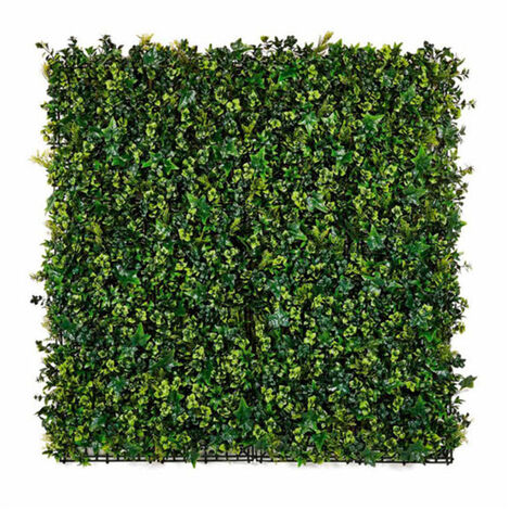 Plantawa Jardin Artificielle Vertical Hedra Élément Décoratif d'Intérieur Haie Artificielle sur Mur Lisse 100 x 100 cm