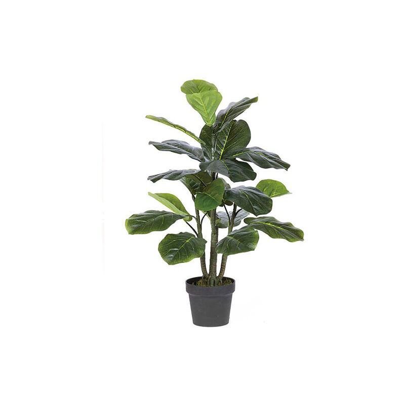 

Plantawa Planta Artificial Ficus Lyrata Alto 120 cm Plantas Artificiales con Maceta para Casa Decoración para Interior y Exterior