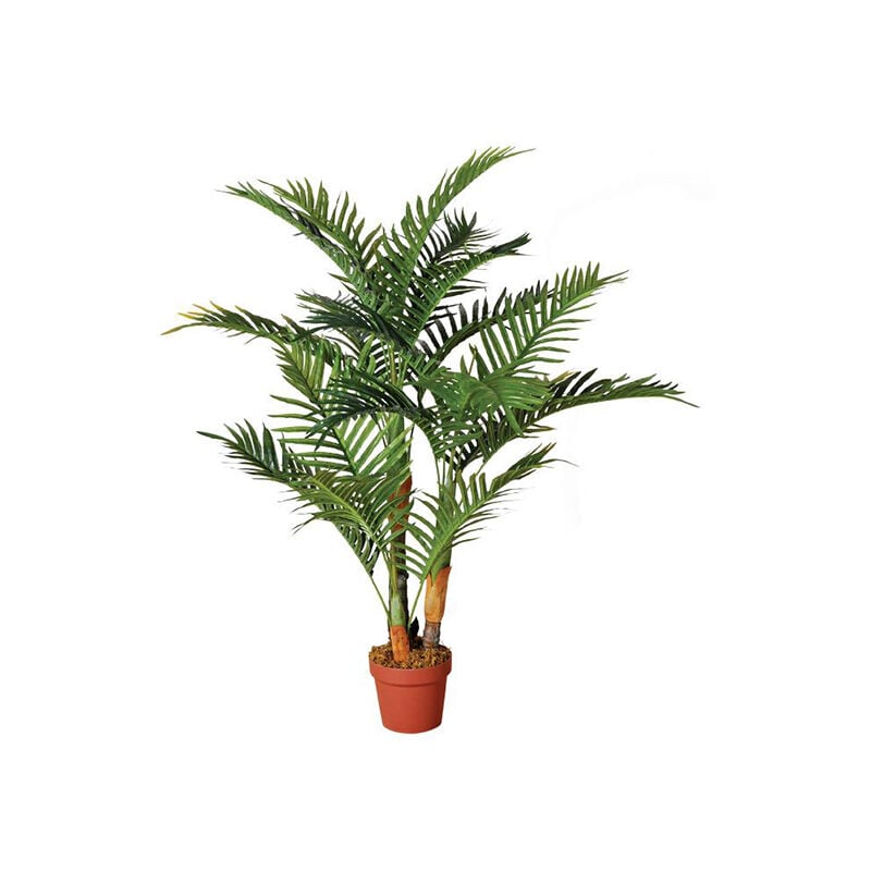 

Plantawa Planta Artificial Palmera 120 cm Plantas Artificiales con Maceta para Casa Decoración para Interior y Exterior