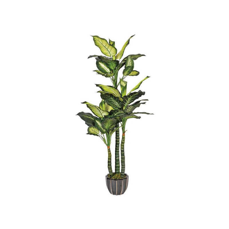 

Plantawa Planta Artificial Pata de Elefante 150 cm Plantas Artificiales con Maceta para Casa Decoración para Interior y Exterior