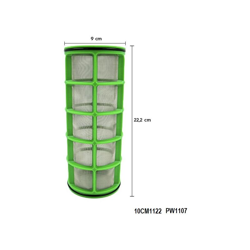 

Plantawa Repuesto Filtro Cartucho Verde de Malla 75MESH 2' Filtro Agua Riego Malla para Tubería