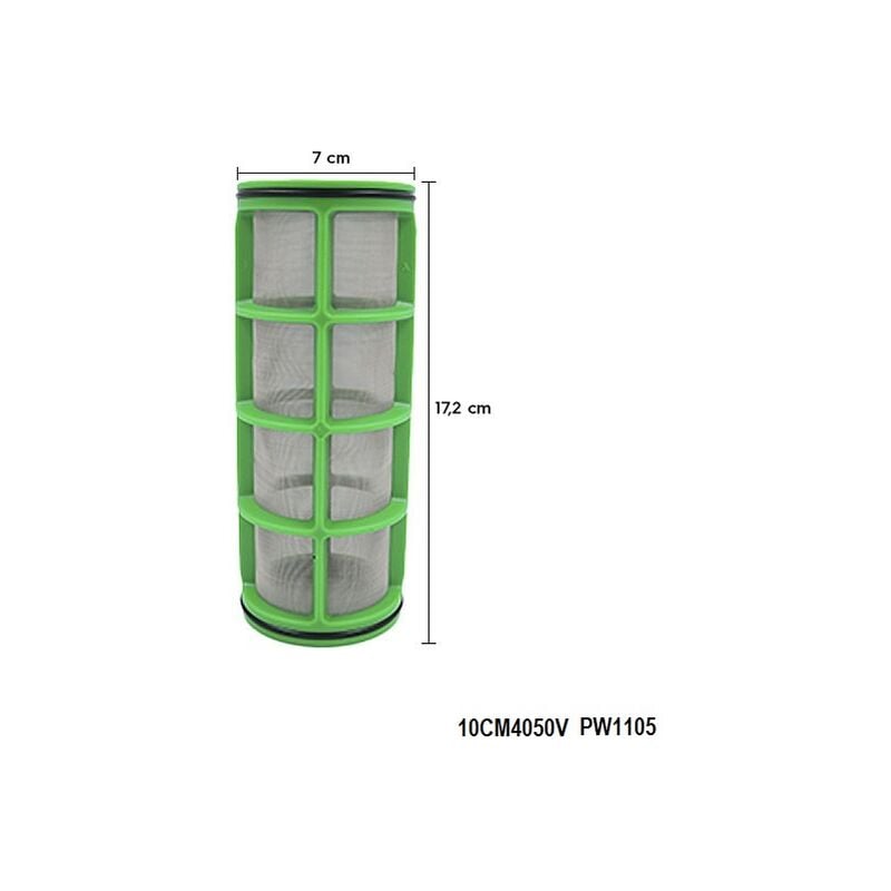 

Plantawa Repuesto Filtro Cartucho Verde de Malla 75MESH Filtro Agua Riego Malla para Tubería