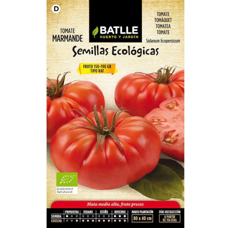 

Plantawa Semillas Ecológicas Tomate Marmande para Siembra Invierno Hortaliza para Cultivar - Battle
