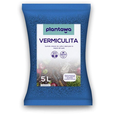 Plantawa Substrat Vermiculite 5L pour Culture Hydroponique PH Neutre Isolant dans Potager Urbain