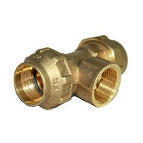 Plantawa Te de Latón Mixta para Polietileno RH 40-1 1/4"