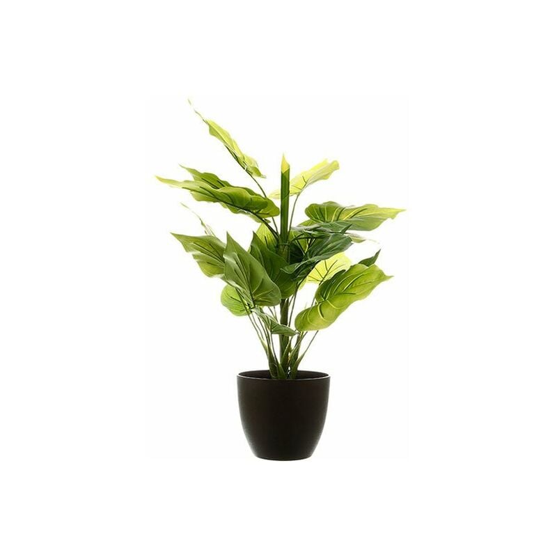 Plante artificielle d'ornement, 45 cm, naturelle au toucher, pot noir