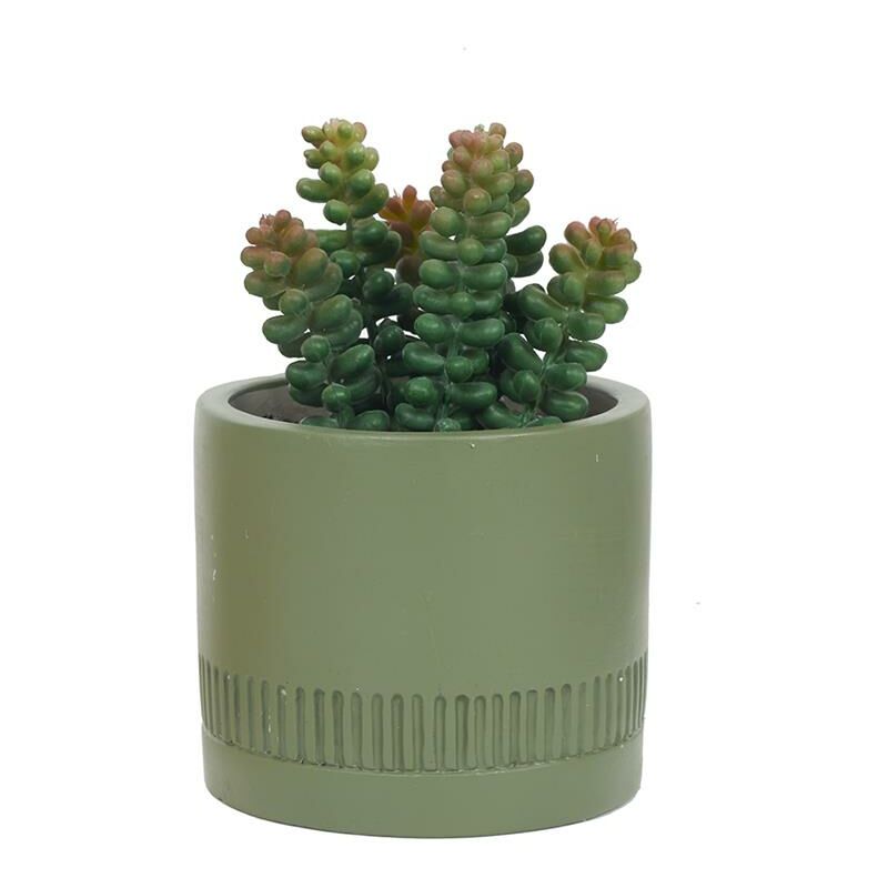 Mobilibrico - Plante Artificielle Arty - vert beige terracotta