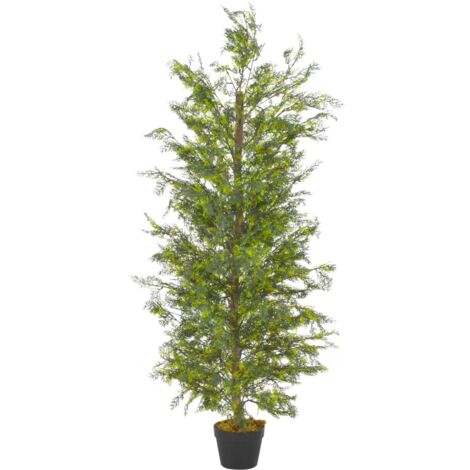 Plante Artificielle avec Pot Cyprès Fleur Bureau Maison 90-150 cm vidaXL