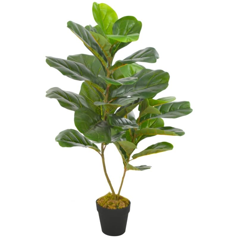 Vidaxl Plante Artificielle Avec Pot Feuilles De Figuier Vert 90 Cm