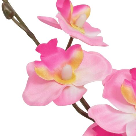 Plante artificielle avec pot Orchidée 30 cm Rose CFW210505