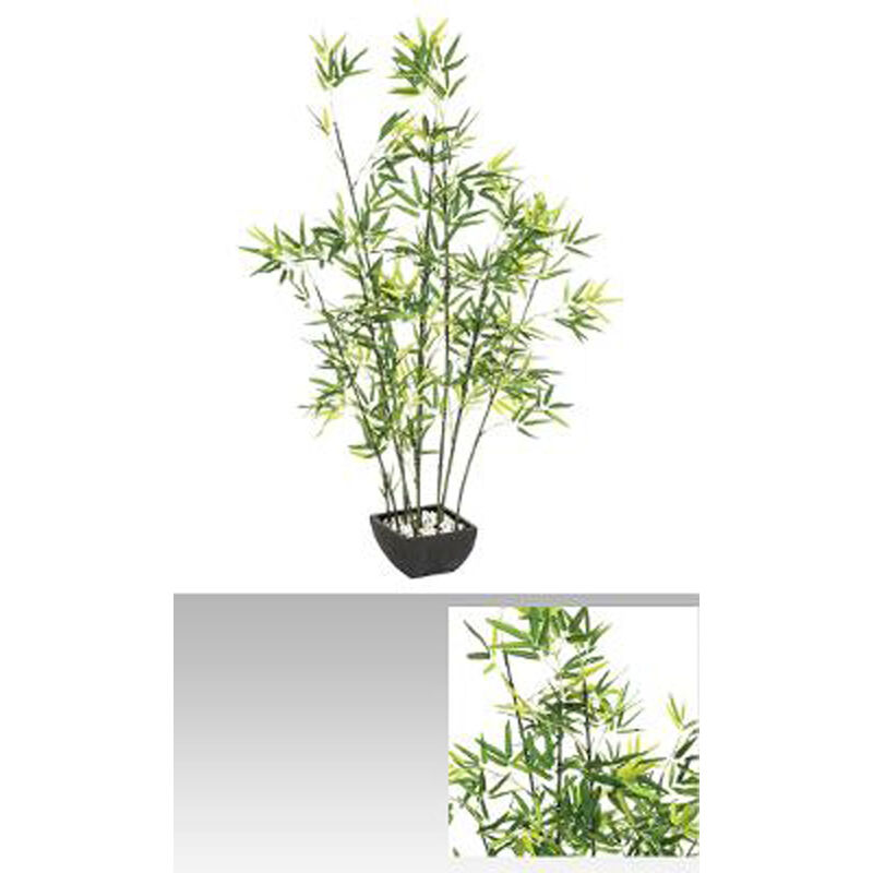 Plante Artificielle Bambou en dacron+pe+terracotta - Dim : h 122 cm Pegane