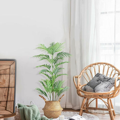 Plante Artificielle Décoration Palmier Artificiel pour Interieur ou Exterieur (110cm)