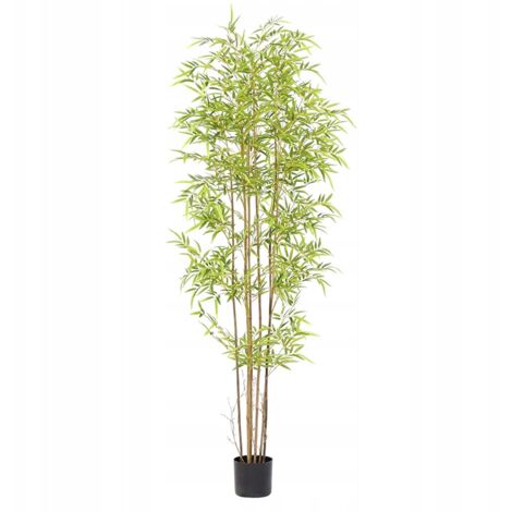 PLANTE ARTIFICIELLE EN BAMBOU XXL DANS UN POT RÉALISTE 180 cm pour LE BUREAU À DOMICILE