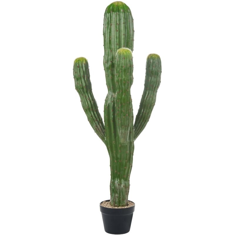Beliani - Plante Artificielle en Plastique 115 cm en Pot Usage Intérieur Verte Marocco Cereus