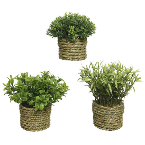 Plante Artificielle En Polyester Ø16x13cm.