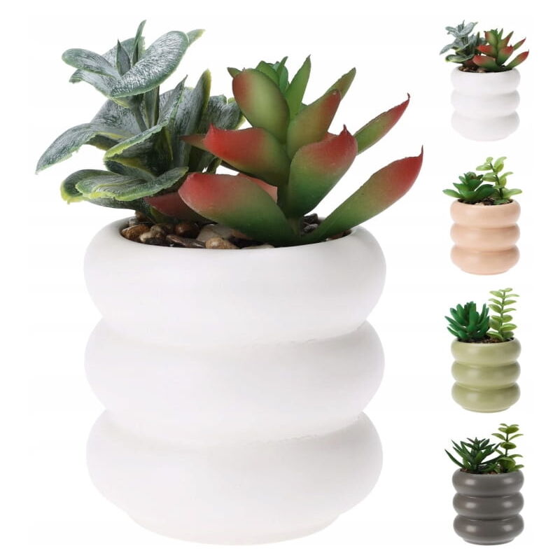 Plante artificielle en pot céramique 14 cm