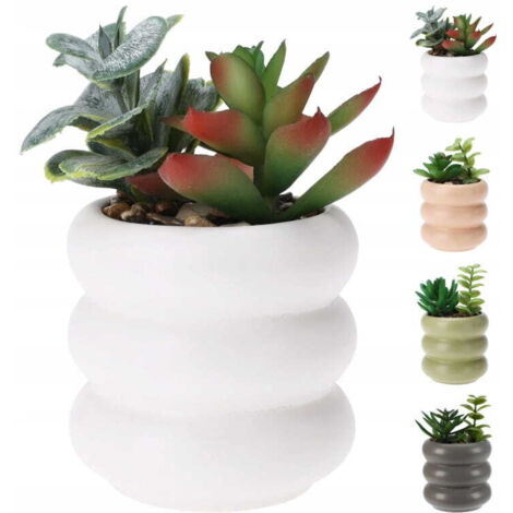 Plante artificielle en pot céramique 14 cm